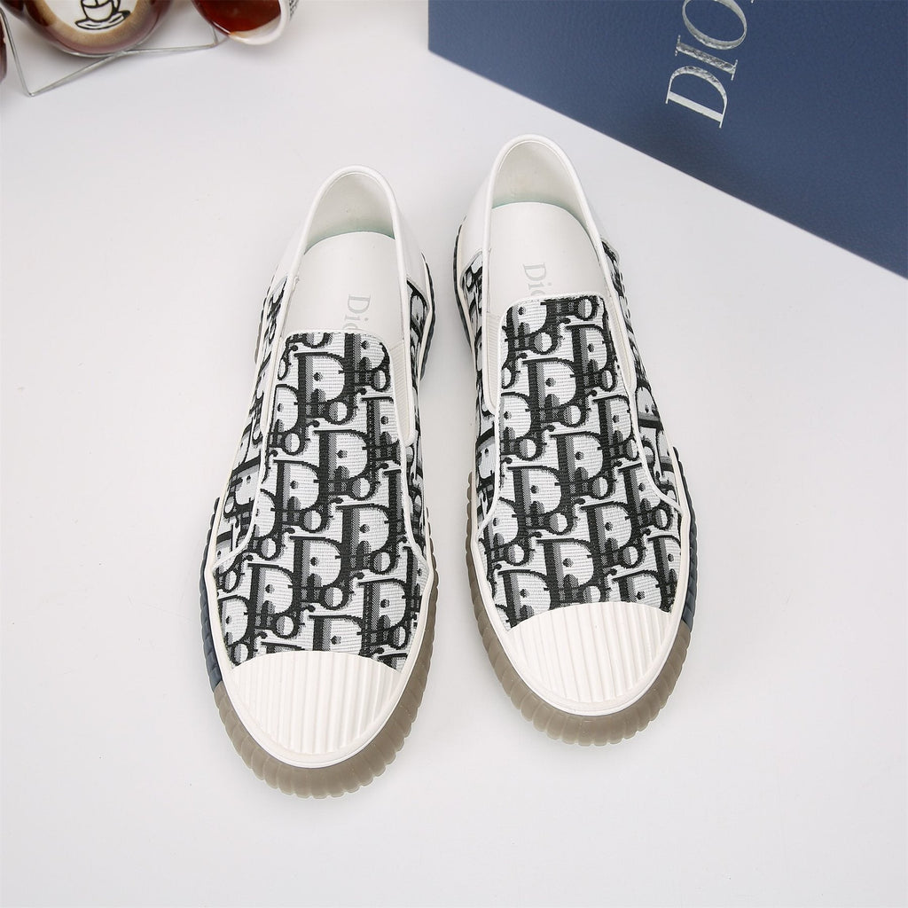 Dior Patterned Slip-On Sneakers